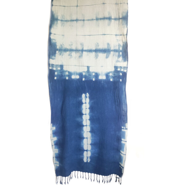 Motifs de l'étole en coton kala - Série Chamane "Vision"