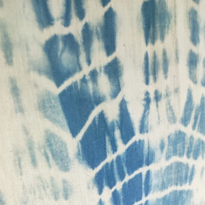 Zoom sur motifs de shibori série mer